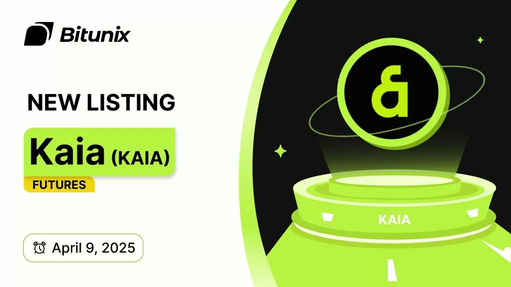 ارز KAIA برای معاملات Futures در صرافی Bitunix لیست شد