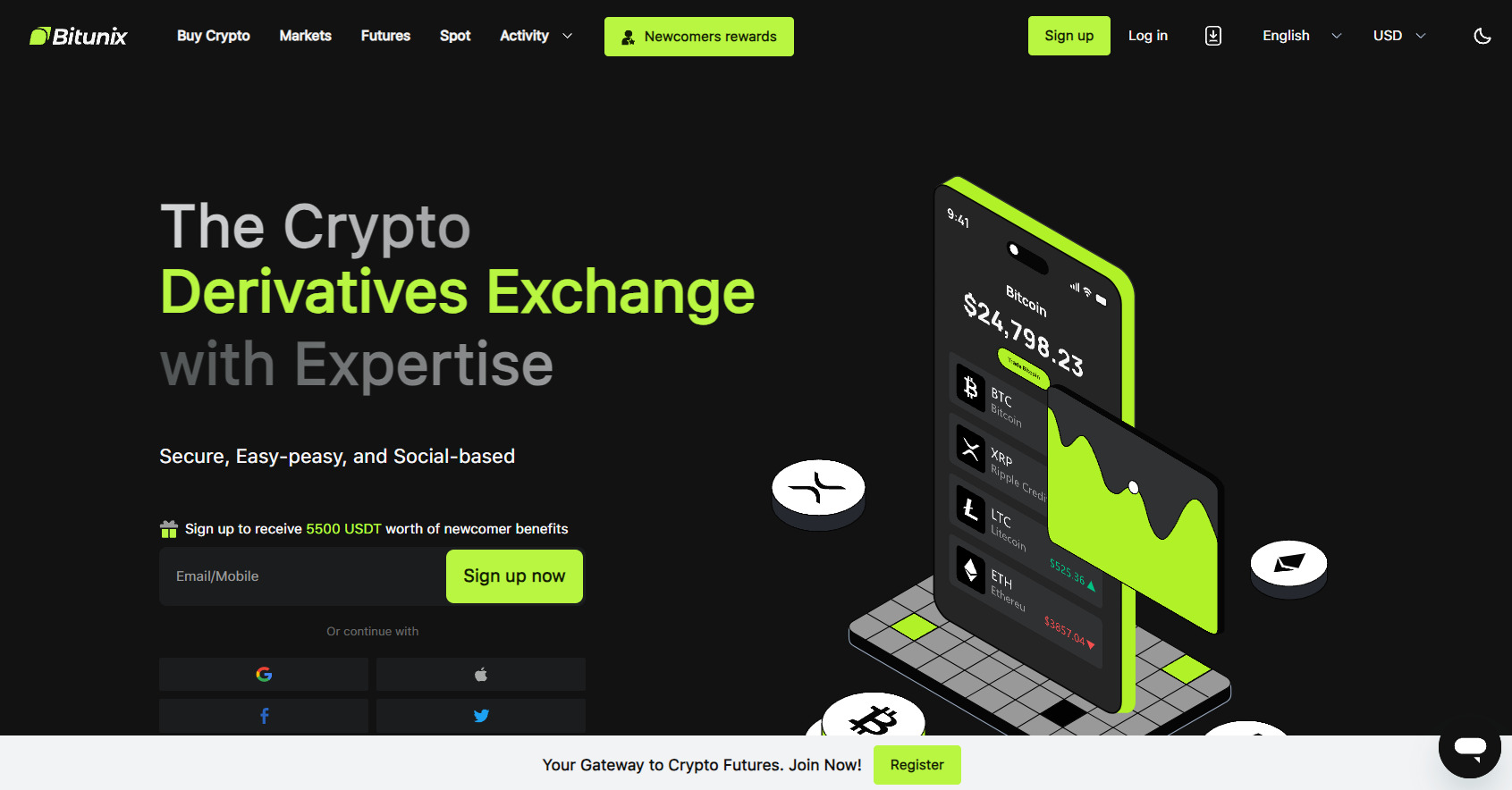 دانلود صرافی Bitunix برای مک و ویندوز