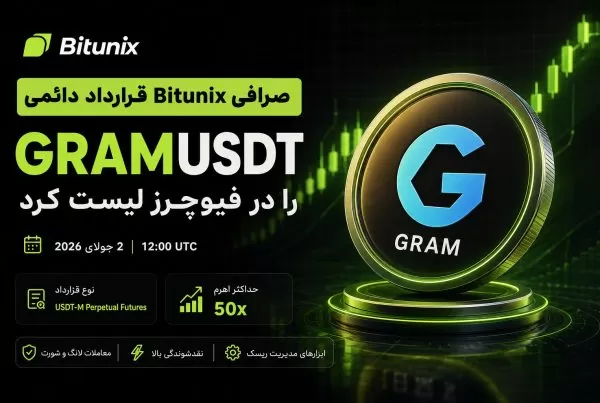 صرافی Bitunix قرارداد دائمی GRAMUSDT را لیست کرد